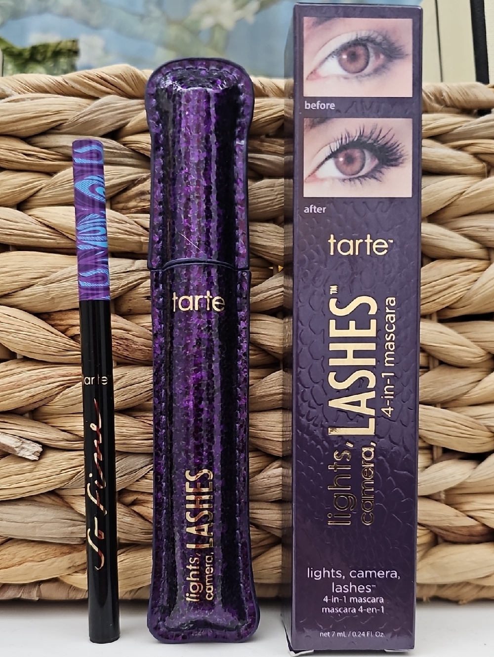 tarte Purple and Gold Lights, Camera, Lashes Mascara & Eyeliner Set